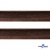 Кант атласный 074, шир. 12 мм (в упак. 65,8 м), цвет коричневый - купить в Тюмени. Цена: 237.16 руб.