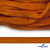 Шнур плетеный (плоский) d-12 мм, (уп.90+/-1м), 100% полиэстер, цв.267 - оранжевый - купить в Тюмени. Цена: 8.62 руб.