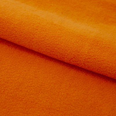 Флис DTY 16-1358, 250 г/м2, шир. 150 см, цвет оранжевый - купить в Тюмени. Цена 640.46 руб.