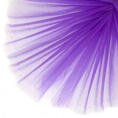 Фатин матовый 16-85, 12 гр/м2, шир.300см, цвет фиолетовый - купить в Тюмени. Цена 96.31 руб.