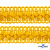 Тесьма декоративная "Самоса" 068, шир. 20 мм/уп. 33+/-1 м, цвет жёлтый - купить в Тюмени. Цена: 301.35 руб.