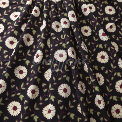 Плательная ткань "Фламенко" 10.1, 80 гр/м2, шир.150 см, принт растительный - купить в Тюмени. Цена 241.49 руб.