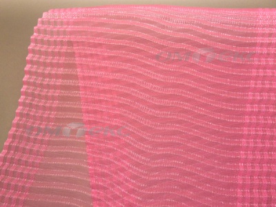 Лента капроновая "Гофре", шир. 110 мм/уп. 50 м, цвет розовый - купить в Тюмени. Цена: 35.60 руб.