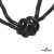 Шнурки #3-10, круглые с наполнителем 130 см, светоотражающие, цв.-чёрный - купить в Тюмени. Цена: 75.38 руб.