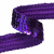 Тесьма с пайетками 12, шир. 20 мм/уп. 25+/-1 м, цвет фиолет - купить в Тюмени. Цена: 778.19 руб.