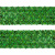 Тесьма с пайетками D4, шир. 35 мм/уп. 25+/-1 м, цвет зелёный - купить в Тюмени. Цена: 1 308.30 руб.