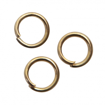 Кольцо  соединительное для бижутерии 5 мм, цв.-золото - купить в Тюмени. Цена: 0.44 руб.
