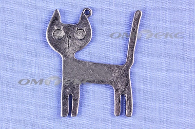 Декоративный элемент для творчества из металла "Кот" - купить в Тюмени. Цена: 13.33 руб.
