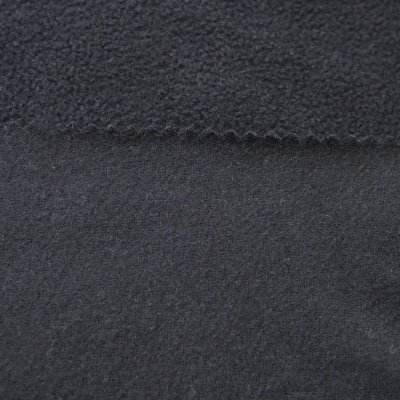 Флис DTY, 130 г/м2, шир. 150 см, цвет чёрный - купить в Тюмени. Цена 694.22 руб.