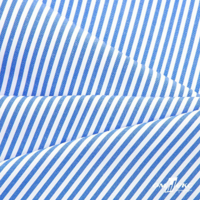 Ткань сорочечная Полоска Кенди, 115 г/м2, 58% пэ,42% хл, шир.150 см, цв.3-синий, (арт.110) - купить в Тюмени. Цена 306.69 руб.