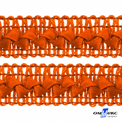 Тесьма декоративная "Самоса" 072, шир. 20 мм/уп. 33+/-1 м, цвет оранжевый - купить в Тюмени. Цена: 301.35 руб.