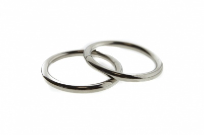 Кольцо металлическое d-32 мм, цв.-никель - купить в Тюмени. Цена: 3.54 руб.