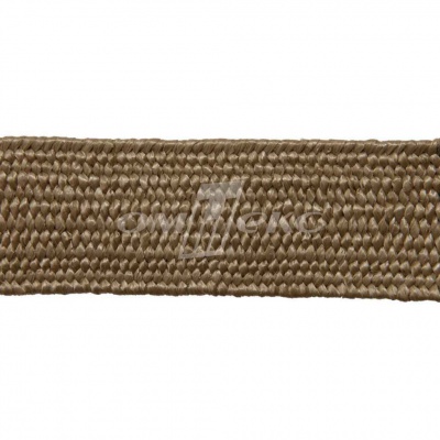 Тесьма отделочная полипропиленовая плетеная эластичная #2, шир. 40мм, цв.- соломенный - купить в Тюмени. Цена: 50.99 руб.