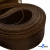 Регилиновая лента, шир.100мм, (уп.25 ярд), цв.- коричневый - купить в Тюмени. Цена: 694.13 руб.