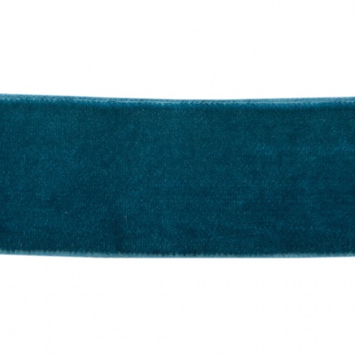Лента бархатная нейлон, шир.25 мм, (упак. 45,7м), цв.65-изумруд - купить в Тюмени. Цена: 981.09 руб.