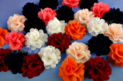 Цветы декоративные пришивные - купить в Тюмени. Цена: 28.53 руб.