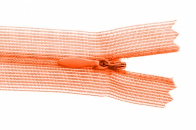 Молния потайная Т3 849, 20 см, капрон, цвет оранжевый - купить в Тюмени. Цена: 5.12 руб.