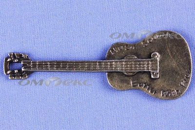 Декоративный элемент для творчества из металла "Гитара"  - купить в Тюмени. Цена: 19.99 руб.