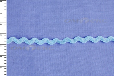 Тесьма плетеная "Вьюнчик"/голубой - купить в Тюмени. Цена: 37.29 руб.