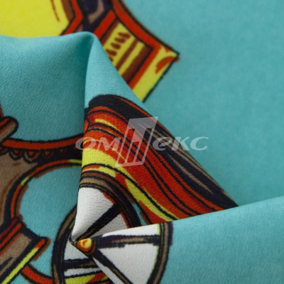 Плательная ткань "Фламенко" 16.2, 80 гр/м2, шир.150 см, принт этнический - купить в Тюмени. Цена 241.49 руб.