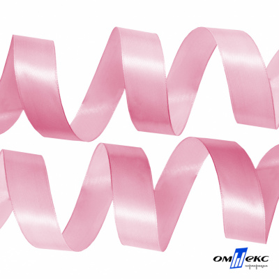 050-нежно-розовый Лента атласная упаковочная (В) 85+/-5гр/м2, шир.25 мм (1/2), 25+/-1 м - купить в Тюмени. Цена: 53.96 руб.