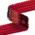 Тесьма с пайетками 3, шир. 20 мм/уп. 25+/-1 м, цвет красный - купить в Тюмени. Цена: 778.19 руб.