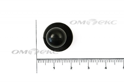 Пуговица поварская "Пукля", 10 мм, цвет чёрный - купить в Тюмени. Цена: 2.03 руб.