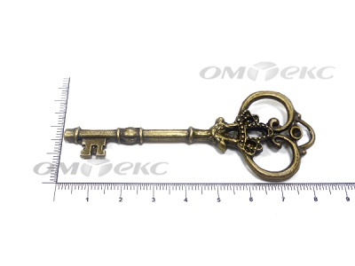 Декоративный элемент для творчества из металла "Ключ"8,5 см  - купить в Тюмени. Цена: 26.66 руб.