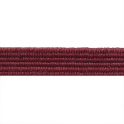 Резиновые нити с текстильным покрытием, шир. 6 мм ( упак.30 м/уп), цв.- 88-бордо - купить в Тюмени. Цена: 155.22 руб.