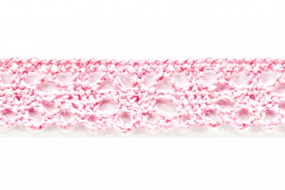 Тесьма кружевная 0621-1607, шир. 15 мм/уп. 20+/-1 м, цвет 096-розовый - купить в Тюмени. Цена: 302.42 руб.