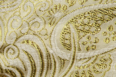 Ткань костюмная жаккард №5, 140 гр/м2, шир.150см, цвет золото - купить в Тюмени. Цена 383.29 руб.