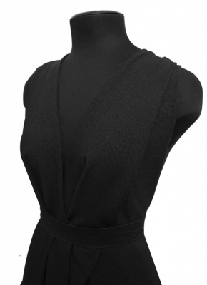 Ткань костюмная 25332 2031, 167 гр/м2, шир.150см, цвет чёрный - купить в Тюмени. Цена 339.33 руб.