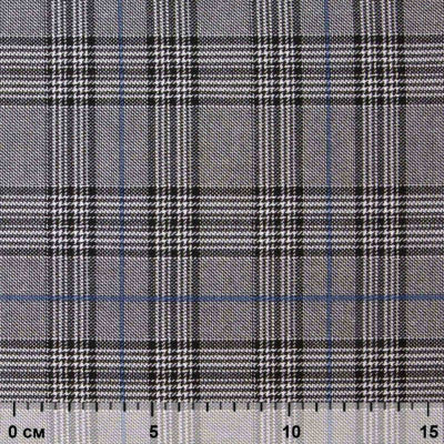 Ткань костюмная "Клер" 80% P, 16% R, 4% S, 200 г/м2, шир.150 см,#3 цв-серый/синий - купить в Тюмени. Цена 412.02 руб.