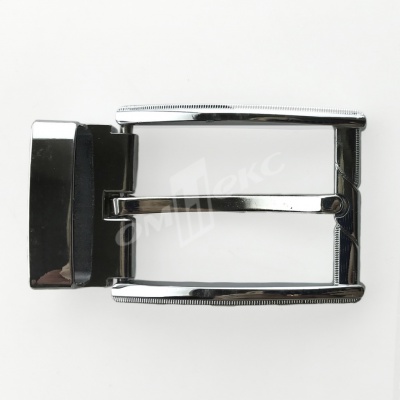 Пряжка металлическая для мужского ремня 845005А#2 (шир.ремня 40 мм), цв.-никель - купить в Тюмени. Цена: 110.29 руб.