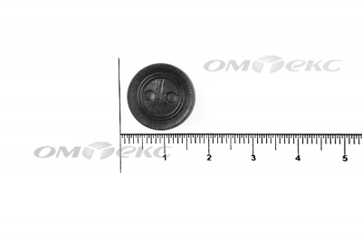 51820/15 мм (2 пр)  черные пуговицы - купить в Тюмени. Цена: 0.87 руб.