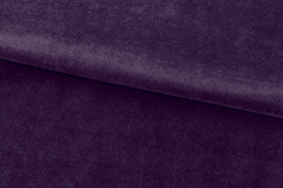 Бархат стрейч, 240 гр/м2, шир.160см, (2,4 м/кг), цвет 27/фиолет - купить в Тюмени. Цена 886.02 руб.