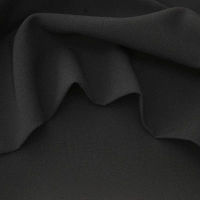 Костюмная ткань "Элис", 200 гр/м2, шир.150см, цвет чёрный - купить в Тюмени. Цена 306.20 руб.
