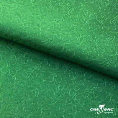 Ткань жаккард королевский, 100% полиэстр 180 г/м 2, шир.150 см, цв-зеленый - купить в Тюмени. Цена 293.39 руб.