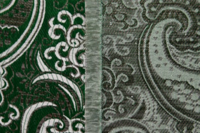 Ткань костюмная жаккард, 135 гр/м2, шир.150см, цвет зелёный№4 - купить в Тюмени. Цена 441.94 руб.