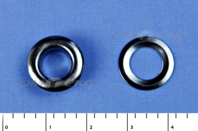 Люверсы металлические, блочка/кольцо, №5 (8 мм) упак.1000 шт- цв.никель - купить в Тюмени. Цена: 392 руб.
