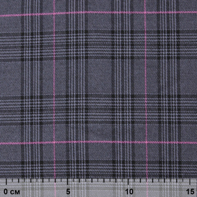 Ткань костюмная "Клер" 80% P, 16% R, 4% S, 200 г/м2, шир.150 см,#7 цв-серый/розовый - купить в Тюмени. Цена 412.02 руб.
