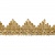 Тесьма металлизированная 0384-0240, шир. 40 мм/уп. 25+/-1 м, цвет золото - купить в Тюмени. Цена: 490.74 руб.