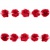 Тесьма плетеная "Рюш", упак. 9,14 м, цвет красный - купить в Тюмени. Цена: 46.82 руб.