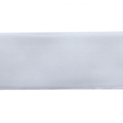 Лента бархатная нейлон, шир.25 мм, (упак. 45,7м), цв.01-белый - купить в Тюмени. Цена: 981.09 руб.