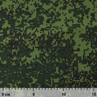 Униформ Рип Стоп 80/20 полиэфир/хлопок, 205 г/м2,  принтованный темно-зеленый, ВО, шир. 150 см - купить в Тюмени. Цена 191.15 руб.