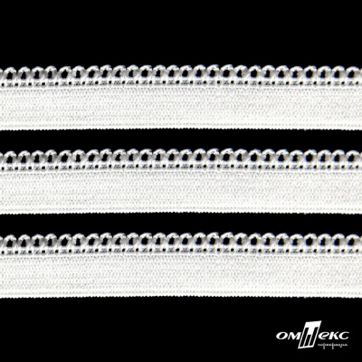 Резинка бельевая ажурная #123-05, шир.11 мм, цв.белый - купить в Тюмени. Цена: 6.19 руб.