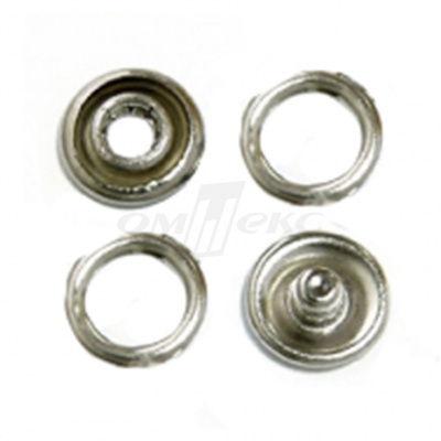 Кнопки рубашечные 10,5 мм никель New Star (кольцо) - купить в Тюмени. Цена: 5.80 руб.