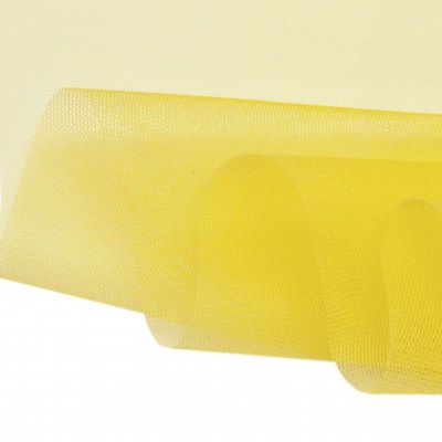 Фатин жесткий 16-68, 22 гр/м2, шир.180см, цвет жёлтый - купить в Тюмени. Цена 89.29 руб.