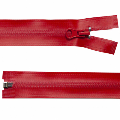 Молния водонепроницаемая PVC Т-7, 60 см, разъемная, цвет (820) красный - купить в Тюмени. Цена: 49.39 руб.