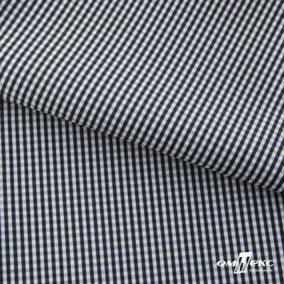 Ткань сорочечная Клетка Виши, 115 г/м2, 58% пэ,42% хл, шир.150 см, цв.6-черный, (арт.111) - купить в Тюмени. Цена 306.69 руб.